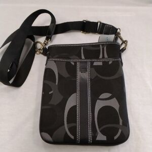 Elegant Black and Gray Women's Messenger Bag